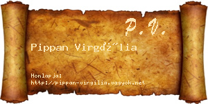 Pippan Virgília névjegykártya